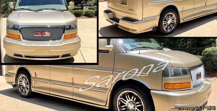 Custom Chevy Express Van  Short Wheel Base Body Kit (2003 - 2024) - $1290.00 (Part #CH-057-KT)